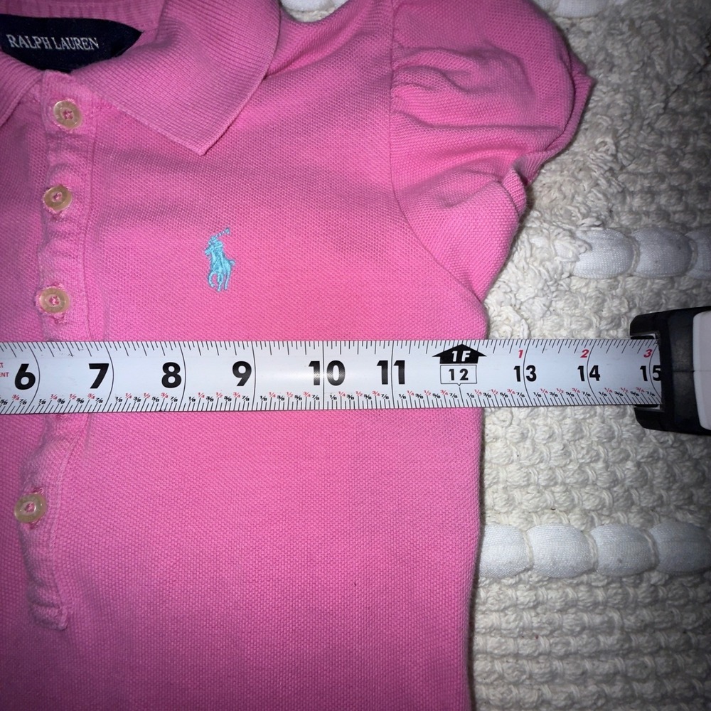 Ralph Lauren Polo Dress S(7) Pink Puff Sleeve Preppy Classic Old Money Pique - Picture 3 of 5